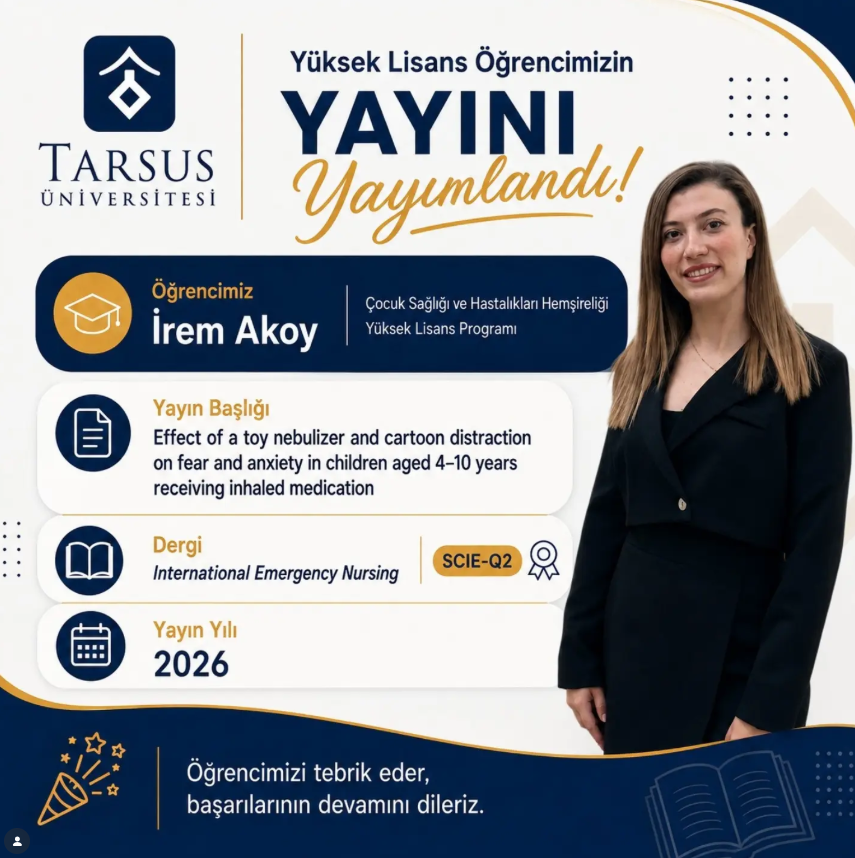Tebrik - YL Öğrencimiz İrem AKOY